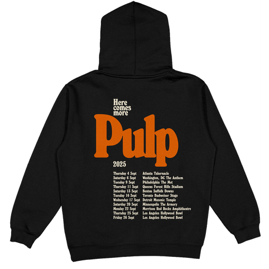 Here Comes More Tour Hoodie - Black